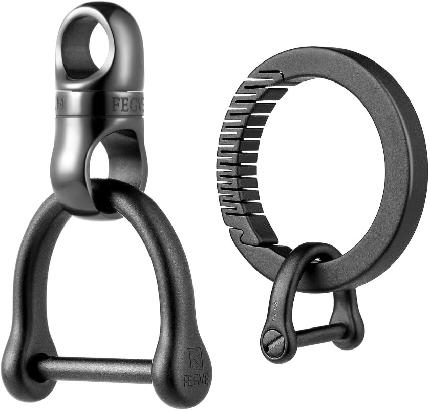 Portachiavi in titanio con mos - Edc Carry Clip recensione e prezzo